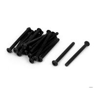 Vis SOURCING MAP M3 x 35 mm en acier allié à six pans creux vis à tête ronde noir 20Pcs