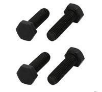 Vis SOURCING MAP M5x16mm Grade 8,8 filetage à gauche filetées boulon à tête Hex noir 4Pcs