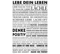 Vis ta vie - Motivational Art print 2 - Poster print - 61x91,5 cm