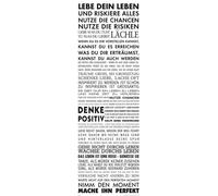 Vis ta vie - Motivational Art Print - Slim Poster - Taille 30,5x91,5 cm