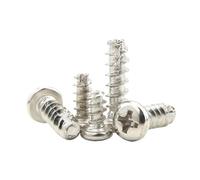 Vis taraudeuse à tête ronde cruciforme M2 M2.3 M2.6 M3 M3.5 M4 M5, nickelée(18mm,M3.5 40pcs)