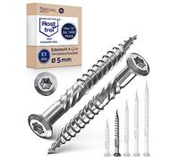 Vis Terrasse 5x50 Inox C1 Torx 5mm - 100 Vis Bois 50mm Inox Durci