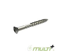 Vis terrasse inox AISI 410 Multi+ 5x50 / 30 TX25 tête fraisée bombée - Boîte de 200