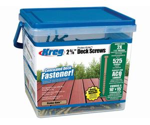 Vis terrasse KREG Protec-Kote L.67 mm - 525 pièces - SDK-C262W-525