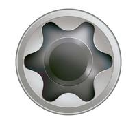 Vis terrasse SPAX 5x60mm Tête cyl. T-STAR plus T25 - Pointe CUT - inox A2 - 100