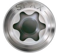 Vis terrasse SPAX 6x50mm Tête cyl. T-STAR plus T25 - Pointe CUT - inox A2 - 100