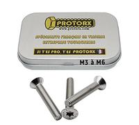 Vis Tête Fraisée Torx M5 x 30mm : Boîte 10 Pcs pour Rondelles Métal Écrou | Inox Acier A2 Anti-Rouille | DIN 965 | Boîte Rangement PROTORX