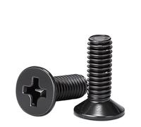 Vis tête plate fraisée inox 304 noire cruciforme M1,6-M4 (200,M4 x 0.7 x 12mm)
