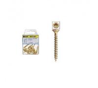 Vis Tête plate Pozidriv Bichromée 4,5x50 mm. 9 unités