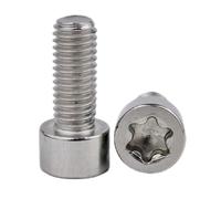 Vis Torx à tête cylindrique M2-M8, boulons hexagonaux à tête de tasse en acier inoxydable 304, 2 pièces, M10x50