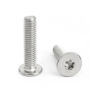 Vis Torx à tête plate fine en acier inoxydable, M1.6 M2 M2.5 M3 M4 M5 M6 SS304 (Size : M1.6X3 200PCS)