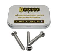 Vis Torx Tete Bombee M5 x 30mm : Boite 10 Pcs Visserie Inox pour Ecrou Rondelle | Vis Bombee Tete Cylindrique à Six Lobes Acier A2 | Metal Anti-Rouille - ISO 14583 | Boite Rangement Vis PROTORX