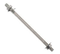 Vis traversantes M8 en acier inoxydable 304 avec goujons allongés, écrous hexagonaux et rondelles plates for la construction(M8*180 (1 set))