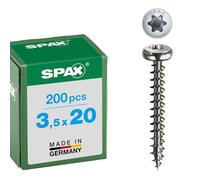 Spax International Vis à bois 0207000350203 3,5 x 20 mm T-STAR plus acier inoxydable A2 200 pièces