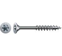 Vis universelle SPAX, 5 x 50 mm, 75 pièces, filetage partiel, tête fraisée, T-STAR plus T20, 4CUT, WIROX - 4191010500507