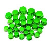 Vis vertes 8-20 mm, lot de 30 pièces, capuchons d'écrous de vis de moto, décoration de couvercle de boulon de moto, adapté for Yamaha, Kawasaki et Honda Complet