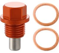 Vis Vidange M14 x 1,5 Bouchon Carter d'huile Moteur Orange avec 2 Joints
