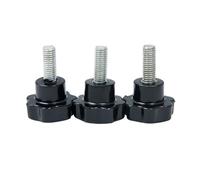 Vis Vis à oreilles Boulon de poignée serrage à filetage en forme d'étoile, diamètre tête 38mm, bouton pouce moleté, vis, Torx