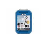 Kreg Tools – Vis sml-c150-100-int G 38 mm zinc – filetage grossier – boîte de 100