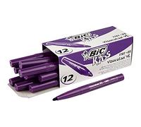 BIC Kids VisaColor Boîte de 12 Feutres de Coloriage XL Violet
