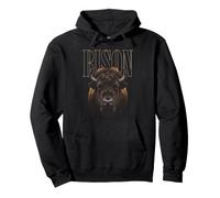 Visage de Bison Forêt Nature Bison Sweat à Capuche