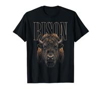 Visage de Bison Forêt Nature Bison T-Shirt