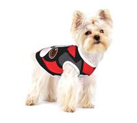 Visage de Boston Terrier,T-Shirt sans Manches en Coton pour Animaux de Compagnie, Gilet Respirant, Extensible et Doux,M
