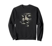 Visage de Bouddha Serein Méditation Yoga Spirituel Zen Sweatshirt