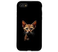 Visage de Chat abyssin - Art réaliste des ténèbres Coque pour iPhone SE (2020) / 7/8