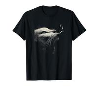 Visage de Chat élégant et Minimaliste, Profil latéral félin T-Shirt