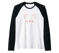 Visage de Chat Invisible Corail Manche Raglan