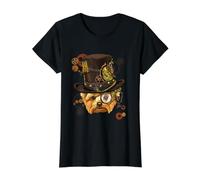 Visage de Chien Steampunk Gothique Yorkshire Terrier T-Shirt Graphique avec Valeur