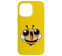 Visage de dessin animé Happy Exited Bee Meme Coque pour iPhone 14 Pro Max