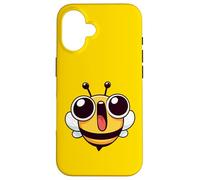 Visage de dessin animé Happy Exited Bee Meme Coque pour iPhone 16