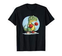 Visage de Dinosaure Amusant avec Gants de Frappe pour Les Fans de Sport T-Shirt