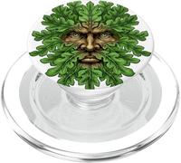 Visage de la forêt Antique païenne Nature Esprit Celtique Cadeau Folk PopSockets PopGrip pour MagSafe