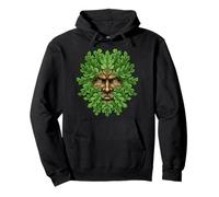 Visage de la forêt Antique païenne Nature Esprit Celtique Cadeau Folk Sweat à Capuche