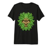 Visage de la forêt Antique païenne Nature Esprit Celtique Cadeau Folk T-Shirt Haut de Gamme