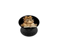 Visage de Lapin Effrayant Gothique Horreur Graphique Yeux Large Sourire PopSockets PopGrip Adhésif