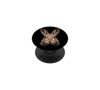 Visage de Lapin géant flamand Forêt Faune Nature Lapin PopSockets PopGrip Adhésif