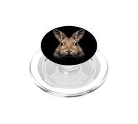 Visage de Lapin géant flamand Forêt Faune Nature Lapin PopSockets PopGrip pour MagSafe