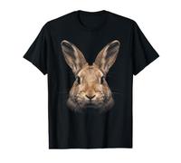 Visage de Lapin géant flamand Forêt Faune Nature Lapin T-Shirt Graphique avec Valeur