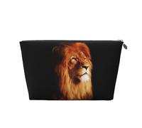 Visage de Lion en colère, Trousse de Toilette Trousse de Maquillage Sac à cosmétiques Trousse de Toilette de Voyage Portable