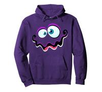 Visage de Monstre Violet Idiot - Déguisement pour Enfants et Adultes Sweat à Capuche