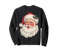 Visage de Père Noël à l'ancienne Noël Vintage Noël 2025 Sweatshirt