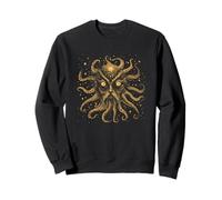 Visage de pieuvre céleste avec étoiles Sweatshirt
