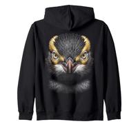 Visage de Pingouin aux Yeux Jaunes - Oiseau de mer - Nature - Pingouin Sweat à Capuche