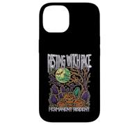Visage de sorcière au Repos pour résident Permanent Happy Halloween Effrayant Coque pour iPhone 14