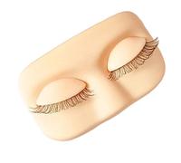 Visage d'entraînement du maquillage - Modèle réaliste en silicone, mannequin de cils | pour filles, débutantes, professionnelles, entraînement salon de beauté, maison