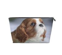 Visage d'épagneul Cavalier King Charles, Trousse de Toilette Trousse de Maquillage Sac à cosmétiques Trousse de Toilette de Voyage Portable